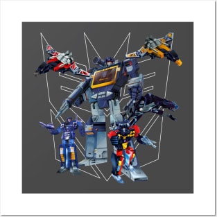 Masterpiece Soundwave and Cassettes Posters and Art